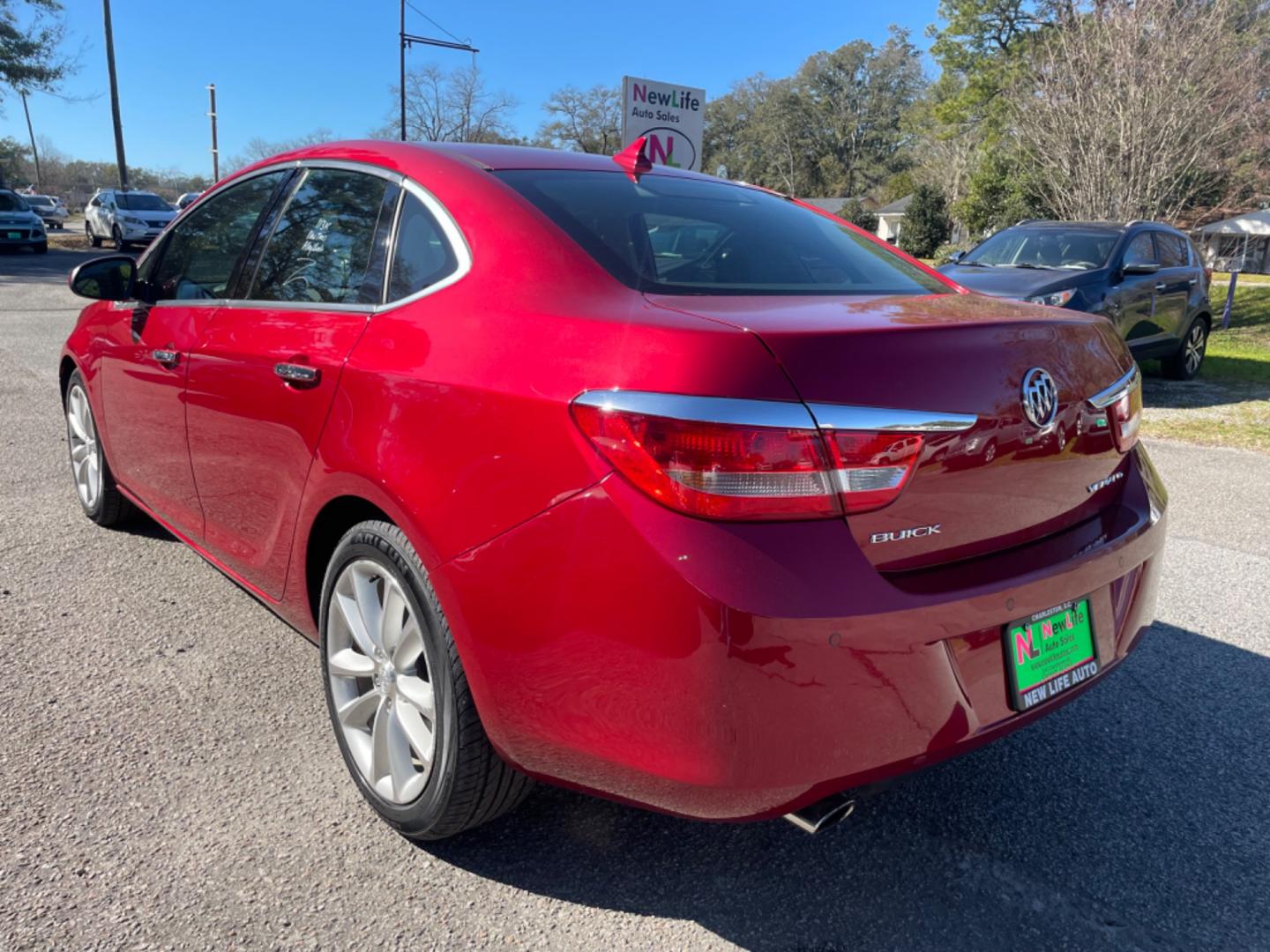 2012 RED BUICK VERANO CONVENIENCE GROUP (1G4PR5SK2C4) with an 2.4L engine, Automatic transmission, located at 5103 Dorchester Rd., Charleston, SC, 29418-5607, (843) 767-1122, 36.245171, -115.228050 - Photo#4